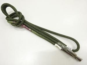 未使用品　正絹　手組帯締め